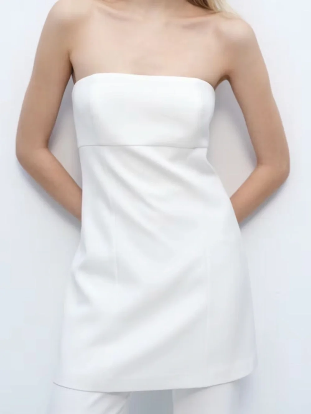 [NWT] Mango Combined Strapless Jumpsuit - XS